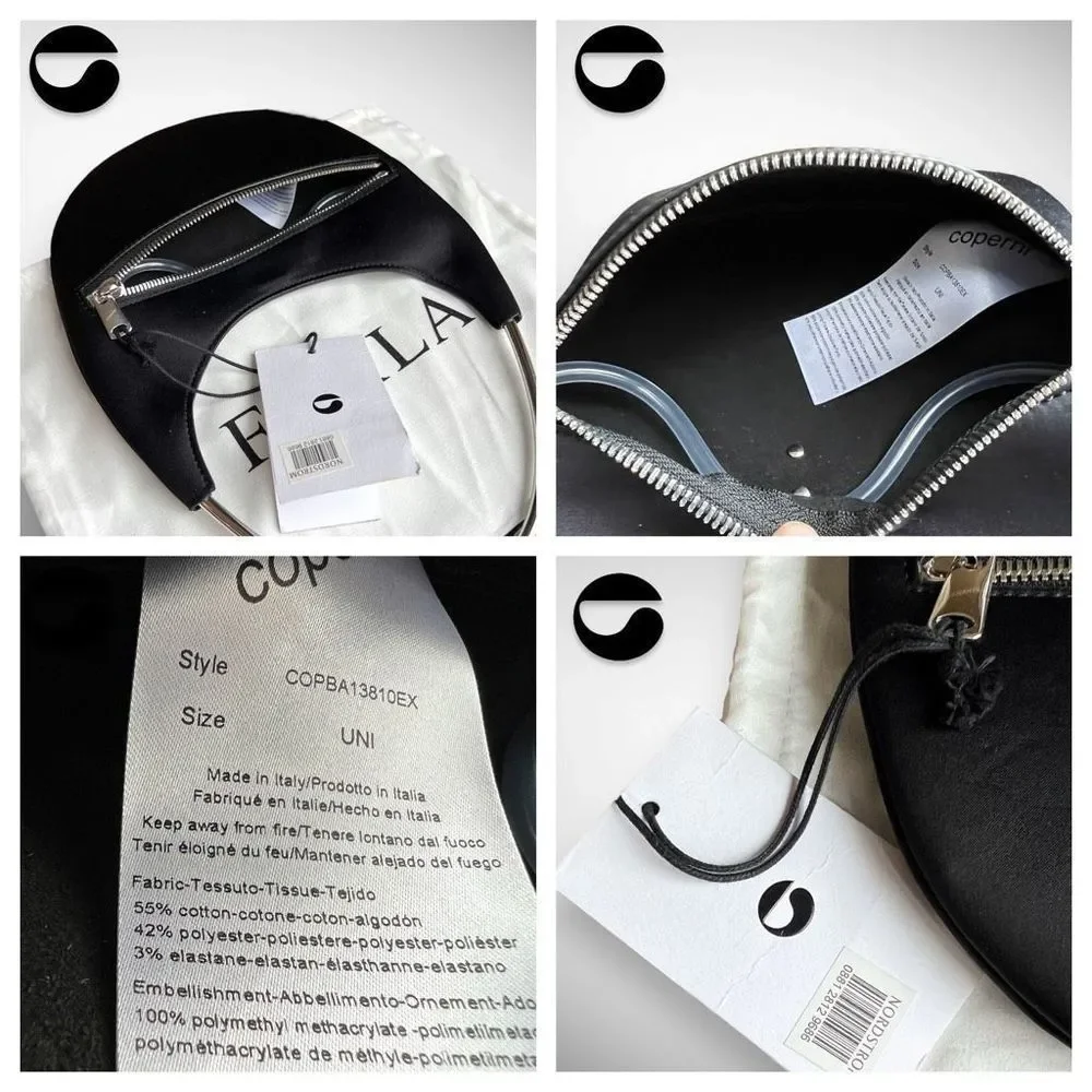 🚫SOLD ON DEPOP🚫NWT Coperni Ring Swipe Mirror Stud Black Shoulder / Top Handle - Picture 14 of 17